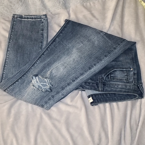 Fashion Nova Denim - Fashion Nova Distressed high rise skinnies